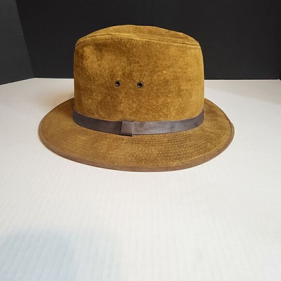Country Gentleman Men's Genuine Sueded Leather Hat - Picture 1 of 8